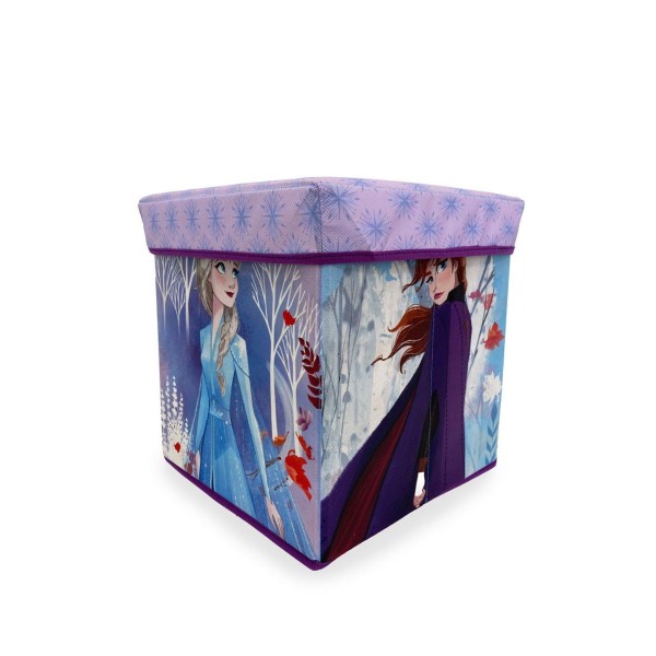 Κουτί-Σκαμπό Polyester Disney Home Frozen 12 Lilac 30x30x30εκ. DimCol