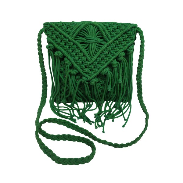 Τσάντα Macrame Green 20x25εκ. Komvos Home 7012286-1