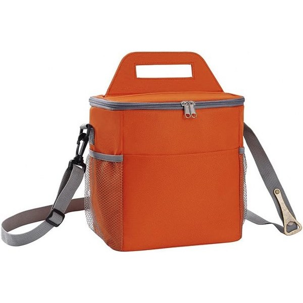 Τσάντα Φαγητού Ισοθερμική 9lt Oxford Orange Amber 23x16x24εκ. AM3007-5