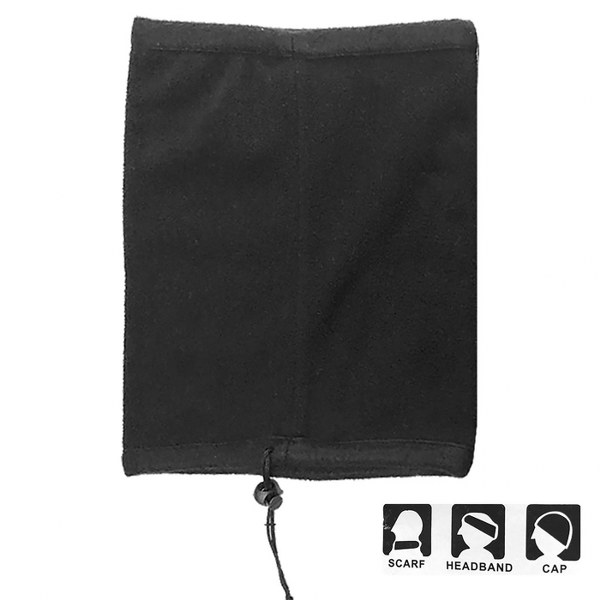 Κασκόλ Πολλαπλών Χρήσεων Fleece Black 30x25εκ. teen-4ty 20-820