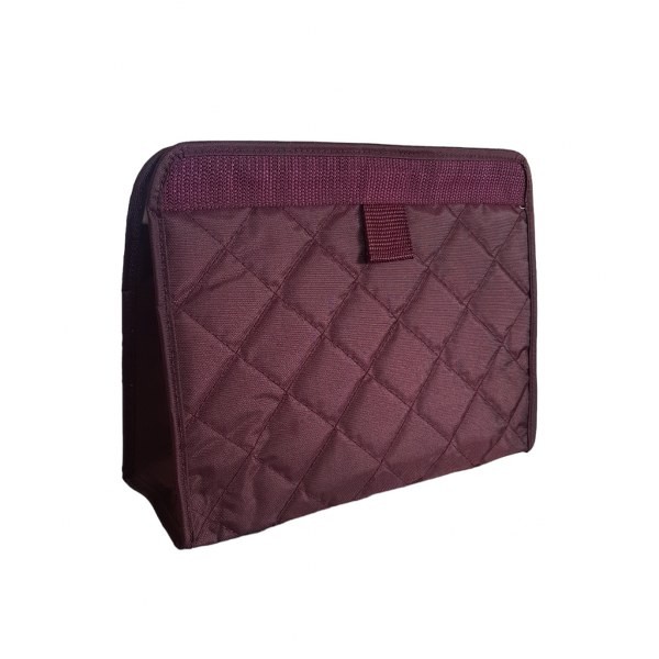 Τσαντάκι Καλλυντικών Polyester Μπορντώ Pochette 27,5x10,5x21εκ. Ordinett 50-05