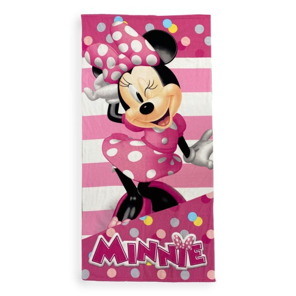 Πετσέτα Θαλάσσης Παιδική Microfiber 70x140εκ. Minnie 26 Pink Disney DimCol