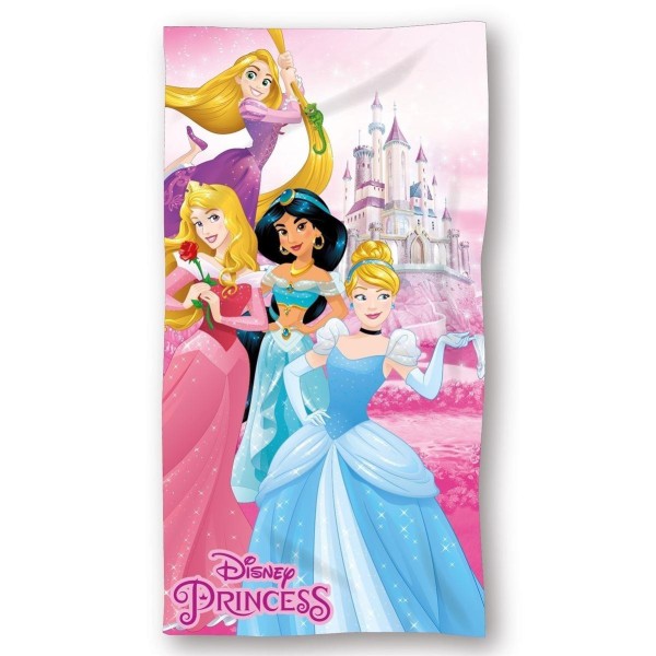 Πετσέτα Θαλάσσης Παιδική Microfiber 70x140εκ. Princess 30 Pink Disney DimCol