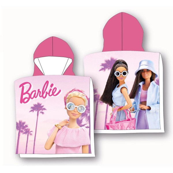 Πόντσο Παιδικό Microfiber 50x100εκ. Barbie 86 Pink Mattel DimCol