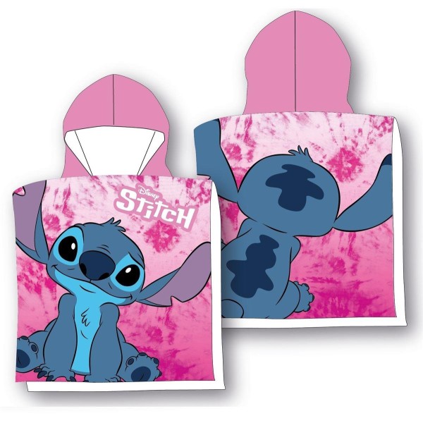 Πόντσο Παιδικό Microfiber 50x100εκ. Lilo & Stitch 22 Pink Disney DimCol