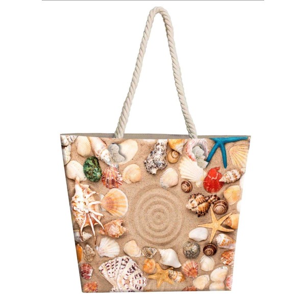 Τσάντα Θαλάσσης Polyester 40x45εκ. Seashells 19 DimCol