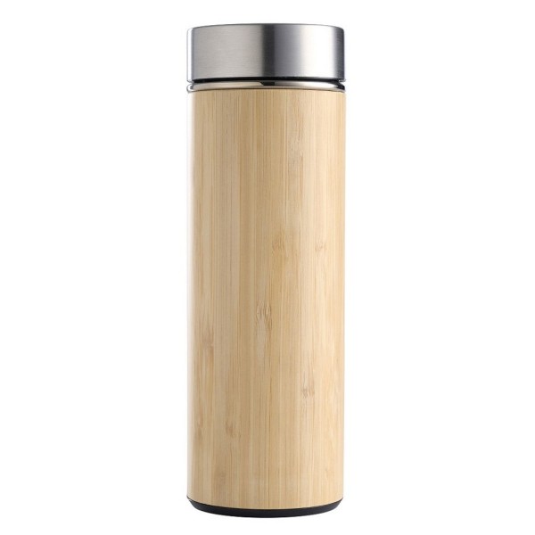 DIS.DAY ΘΕΡΜΟΣ ΜΕ ΦΙΛΤΡΟ BAMBOO ΚΑΙ ΣΙΛΙΚΟΝΗ 400ML. | Συσκευασία 6 τμχ