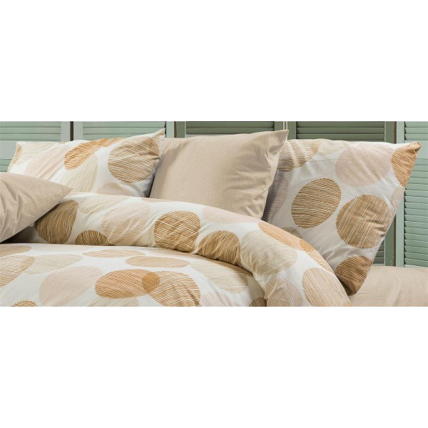 Μαξιλαροθήκη Φάκελος Polycotton 50x70εκ. Κοραλία 465 Beige DimCol