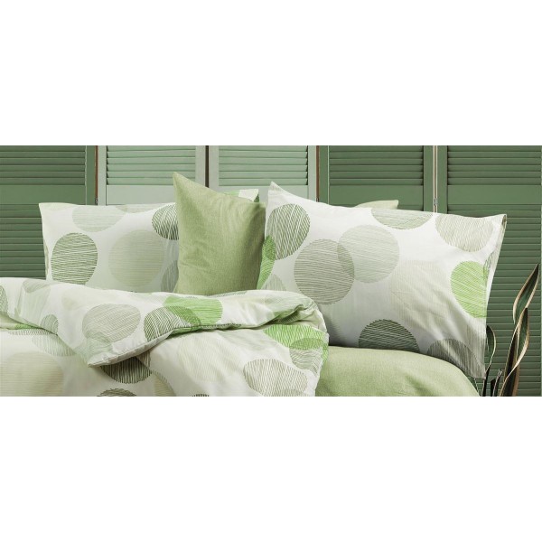 Μαξιλαροθήκη Φάκελος Polycotton 50x70εκ. Κοραλία 468 Green DimCol