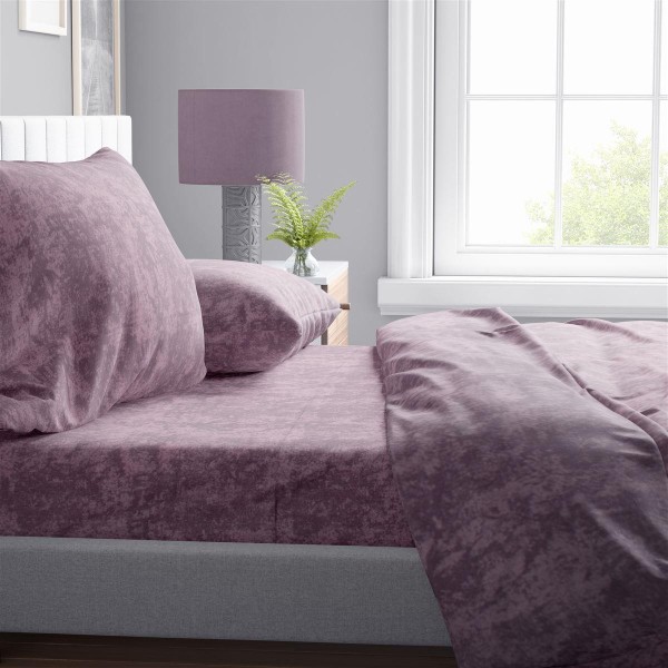 Παπλωματοθήκη Polycotton Υπέρδιπλη 220x240εκ. Shadow 19 Lilac DimCol