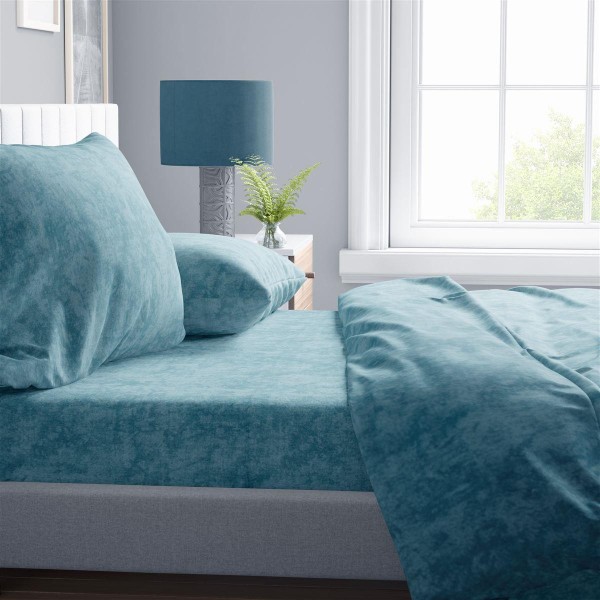 Παπλωματοθήκη Polycotton Υπέρδιπλη 220x240εκ. Shadow 20 Turquoise DimCol