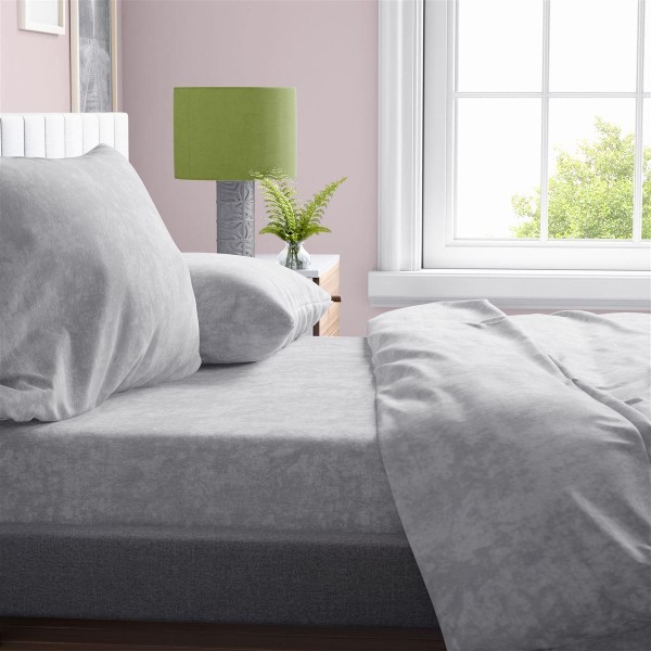 Παπλωματοθήκη Polycotton Υπέρδιπλη 220x240εκ. Shadow 21 Light Grey DimCol