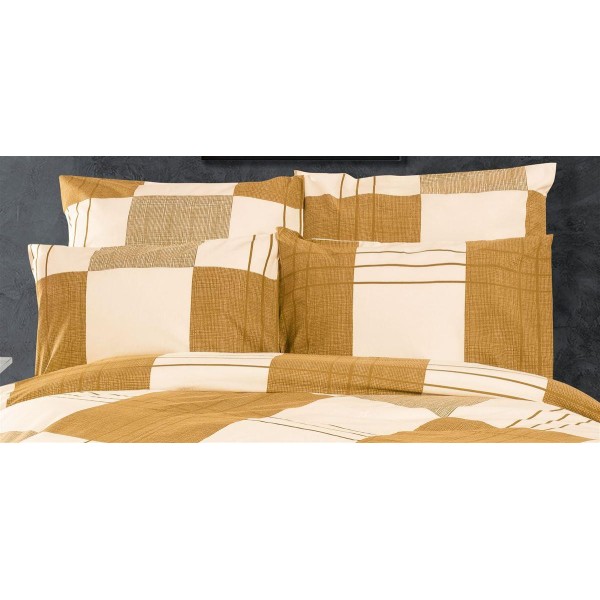 Μαξιλαροθήκη Φάκελος Polycotton 50x70εκ. Κίρκη 437 Golden Beige DimCol