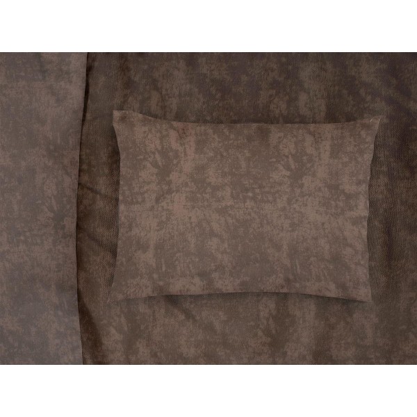 Μαξιλαροθήκη Polycotton 50x70εκ. Shadow 22 Brown DimCol