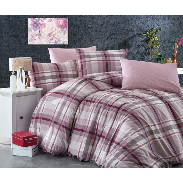 Πάπλωμα Polycotton Μονό 160x240εκ. Εκάβη 422 Mauve DimCol