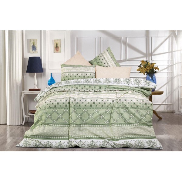 Πάπλωμα Polycotton Μονό 160x240εκ. Καλλιπάτειρα 334 Green-Olive DimCol