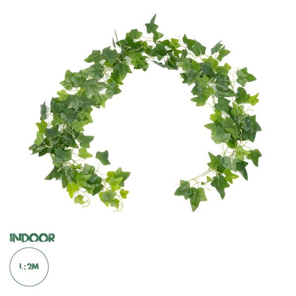 GloboStar® Artificial Garden ENGLISH IVY GARLAND 21146 Τεχνητή Διακοσμητική Αγγλική Γιρλάντα  200cm Σετ 2 τεμαχίων