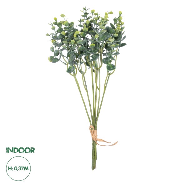 GloboStar® Artificial Garden EUCALYPTYS BRANCH  20775 Τεχνητό Διακοσμητικό Κλαδί Ευκαλύπτου Y37cm