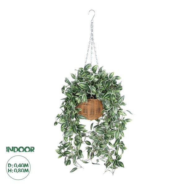 GloboStar® Artificial Garden GOLDEN BELL WILLOW HANGING PLANT 20627 Τεχνητό Κρεμαστό Διακοσμητικό Φυτό Ιτίας  Y50cm