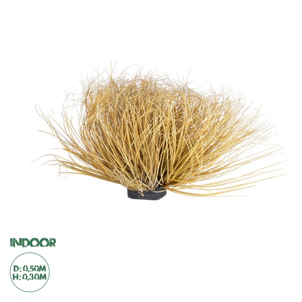 GloboStar® Artificial Garden GRASS BUSH PLANT 21165 Τεχνητό Διακοσμητικό Φυτό Θάμνος Grass Π50cm Y30cm