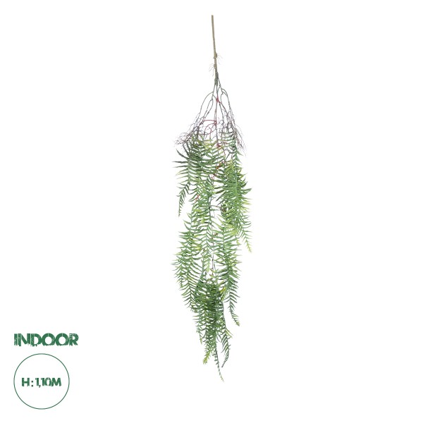 GloboStar® Artificial Garden ASPARAGUS HANGING PLANT 20619 Τεχνητό Διακοσμητικό Κρεμαστό Φυτό Σπαράγγι Υ110cm