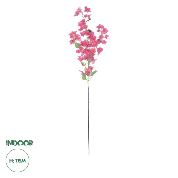 GloboStar® Artificial Garden BOUGAUVILLEA BRANCH 20649 Τεχνητό Διακοσμητικό Κλαδί Μπουκανβίλιας Φουξ Y115cm