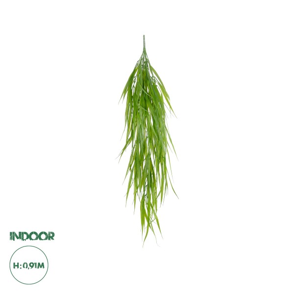 GloboStar® Artificial Garden HANGING CORN GRASS  20825 Τεχνητό Διακοσμητικό Κρεμαστό κλαδί Καλαμπόκι Μ23 x Π10 x Υ91cm