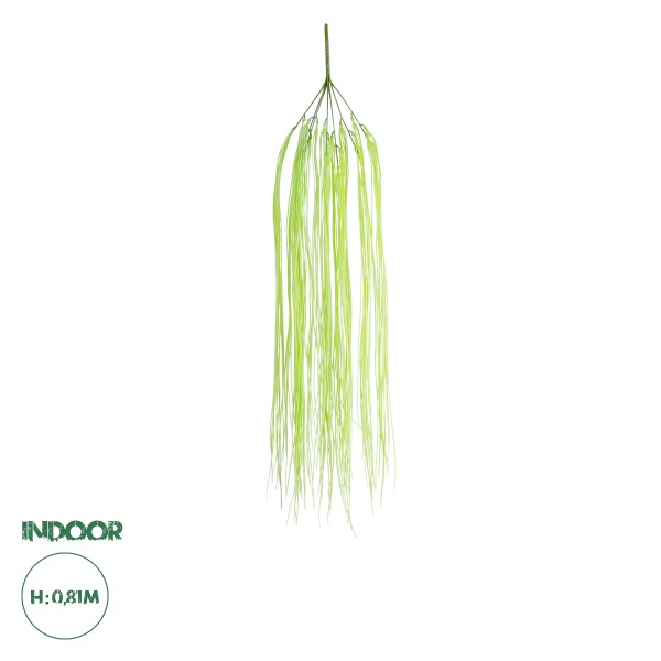 GloboStar® Artificial Garden HANGING GRASS 20813 Τεχνητό Διακοσμητικό Κρεμαστό Φυτό Grass Μ18 x Π4 x Υ81cm