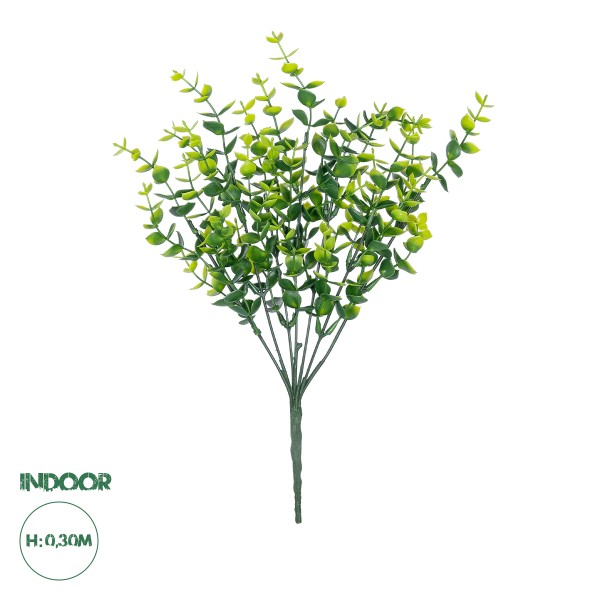 GloboStar® Artificial Garden  EUCALYPTUS BRANCH 21065 Διακοσμητικό Κλαδί Ευκάλυπτος  Φ25 x Υ30cm