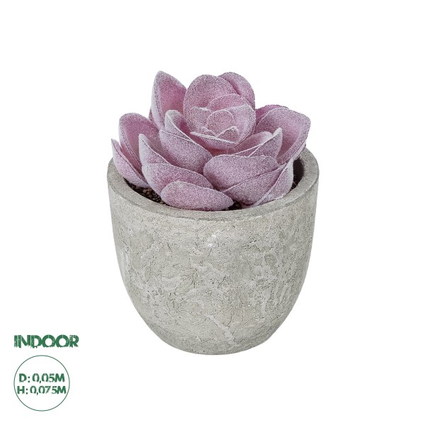 GloboStar® Artificial Garden SUCCULENT SEDEVERIA POTTED PLANT 21028 Διακοσμητικό Φυτό Σεδεβέρια  Φ5x Υ11cm