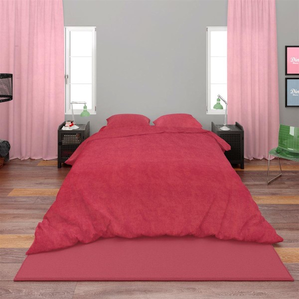 Πάπλωμα Polycotton Υπέρδιπλο 220x240εκ. Shadow 23 Red DimCol