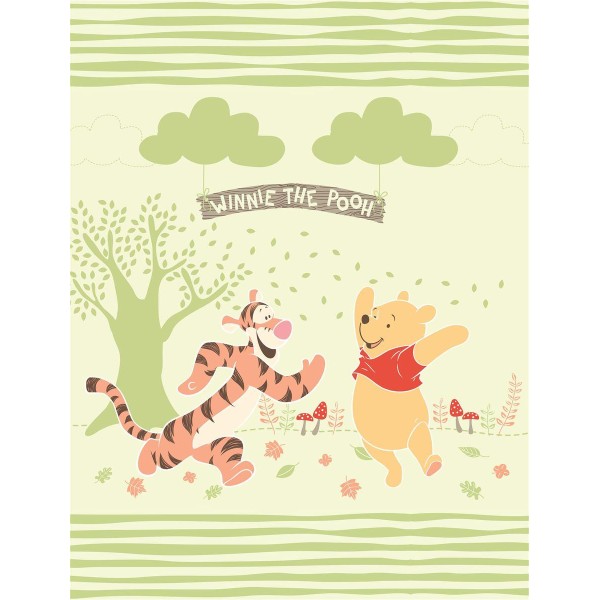 Κουβέρτα Κούνιας Βελουτέ 110x140εκ. Winnie 02 Forest Digital Print Disney DimCol