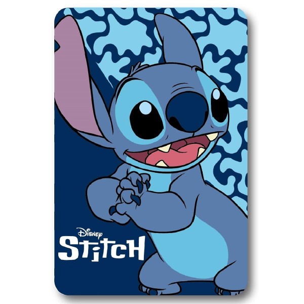 Κουβέρτα Κούνιας Fleece 100x140εκ. Home Stitch 26 Blue Digital Print Disney DimCol