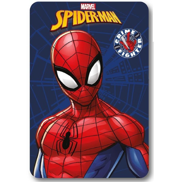 Κουβέρτα Κούνιας Fleece 100x140εκ. Marvel Spiderman 29 Blue Digital Print DimCol