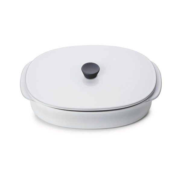 CARACTERE CULINAIRE WHITE CUMULUS RECT DISH WITH LID 19X13 19X13X6,8CM 550ML | Συσκευασία 2 τμχ