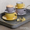 COOKIE DELIGHT ΦΛΙΤΖΑΝΙ ESPRESSO ΜΕ ΠΙΑΤΑΚΙ ΚΙΤΡΙΝΟ-ΚΡΕΜ ΜΕ ΜΑΥΡΟ ΣΤΟΜΙΟ 100CC 8,2Χ10ΕΚ | Συσκευασία 6 τμχ