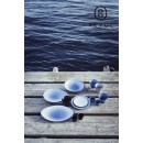 EQUINOXE CIRRUS BLUE OVAL PLATE 35CM | Συσκευασία 4 τμχ