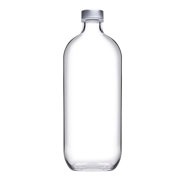 ICONIC BOTTLE W/ METAL LID 1100CC H: 25 D: 9,2 P/384 OB6/PR.BC. | Συσκευασία 6 τμχ