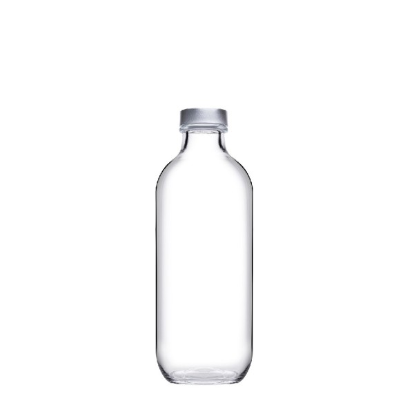 ICONIC BOTTLE W/ METAL LID 540CC H: 20,2 D: 7,3 P/750 OB6/PR.BC. | Συσκευασία 6 τμχ