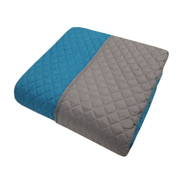 Κουβερλί Microfiber Ultrasonic Extra Υπέρδιπλο 240x260εκ. Γκρι-Πετρόλ Le Blanc 7015003-4