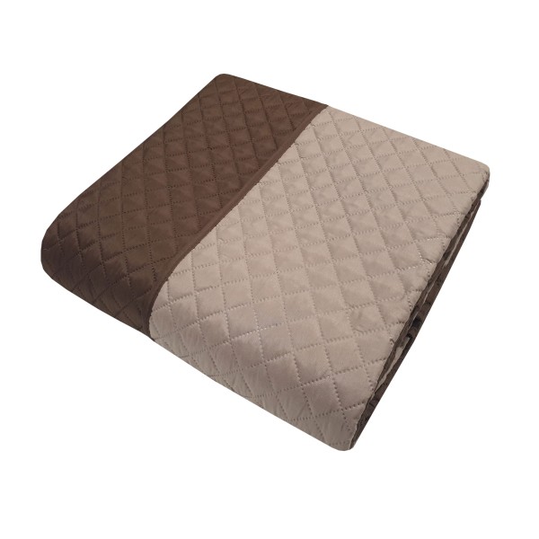 Κουβερλί Microfiber Ultrasonic Extra Υπέρδιπλο 240x260εκ. Καφέ-Μόκα Le Blanc 7015003-1