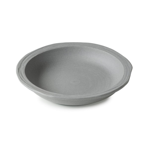 No.W MATT GREY RECYCLAY DEEP PLATE 21CM | Συσκευασία 6 τμχ