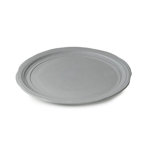 No.W MATT GREY RECYCLAY DINNER PLATE 26CM | Συσκευασία 6 τμχ