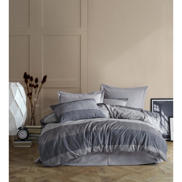 Πάπλωμα Polycotton Μονό 160x240εκ. Νεφέλη 342 Grey DimCol