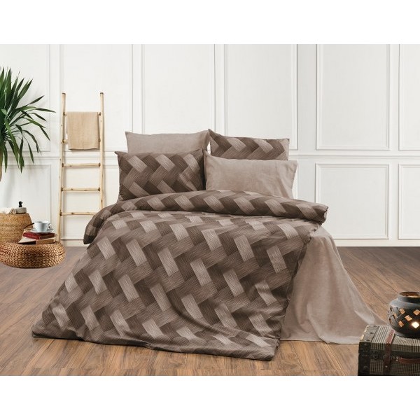 Πάπλωμα Polycotton Υπέρδιπλο 220x240εκ. Αλκμήνη 451 Beige DimCol