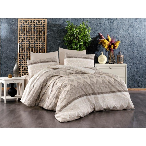 Πάπλωμα Polycotton Υπέρδιπλο 220x240εκ. Ηλέκτρα 361 Beige Dimcol