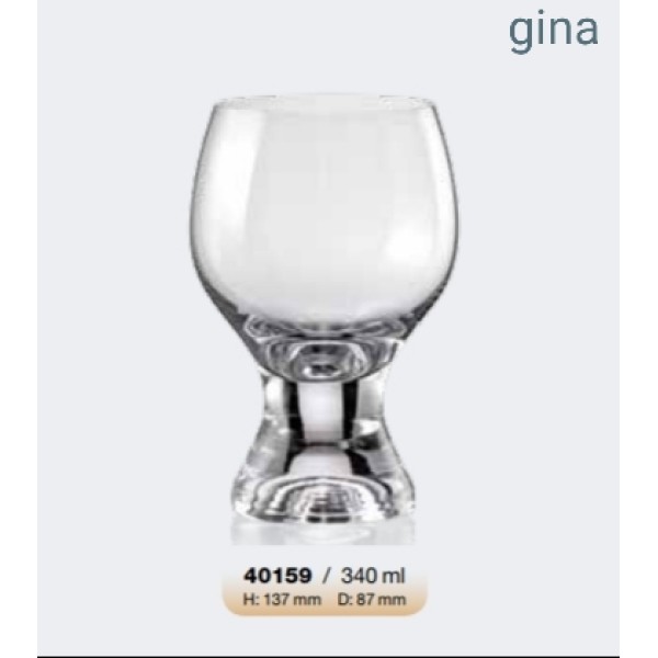 Σετ 6τμχ Ποτήρι Τσεχίας Gina 340ml