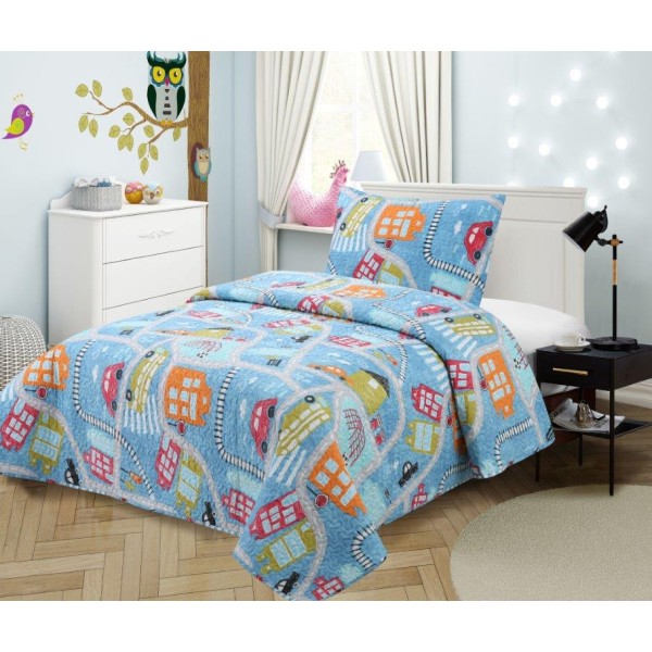 Σετ Κουβερλί Microfiber Μονό 160x220εκ. 415 Dimcol