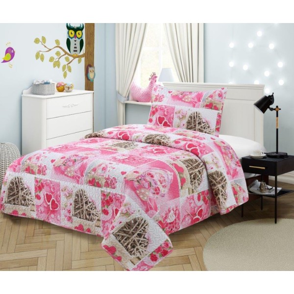 Σετ Κουβερλί Microfiber Μονό 160x220εκ. 418 Dimcol