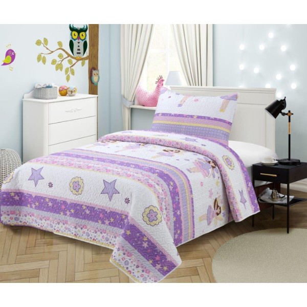 Σετ Κουβερλί Microfiber Μονό 160x220εκ. 421 Dimcol